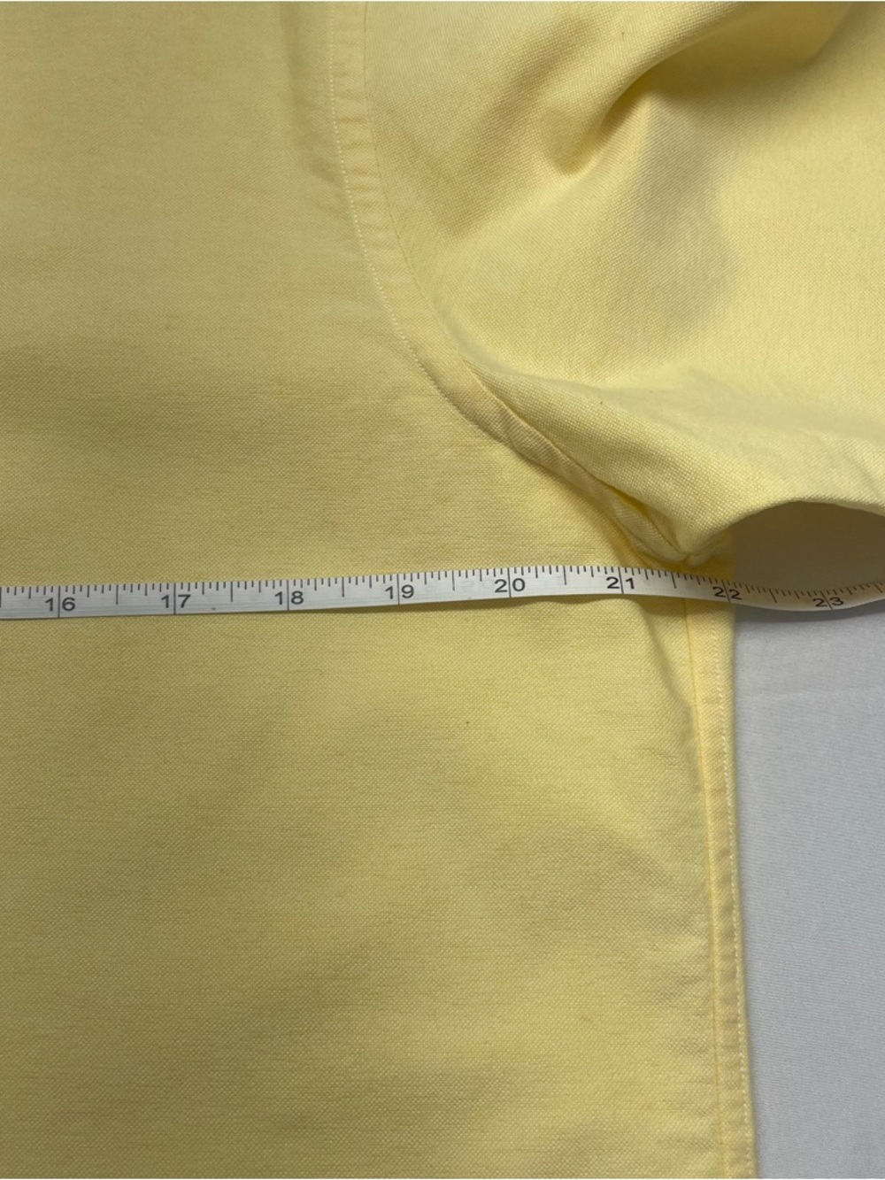 Ralph Lauren Women’s Classic Fit Light Yellow Button-Down Oxford Shirt size 16 - Picture 8 of 11